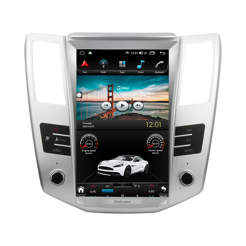 

Автомобильный радиоприемник Seicane, 12,1 дюйма, Android 10,0, для Lexus RX330, RX350, RX400, GPS-навигация с сенсорным экраном, поддержка Carplay, 2004-2008 гг.
