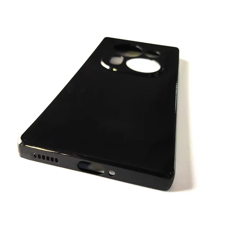 Tecno Phantom X2 Pro Transparent Black Soft TPU Protective Phone Case