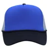Outdoor 5-Panel Breathable Mesh Baseball Cap Custom Logo Color Block Trucker Hat with Rope Blank Trucker Cap 3