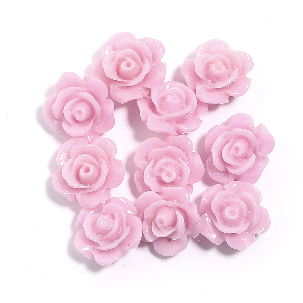 Elegant Rose Camelia Flower Beads - Premium Artificial Coral for DIY Jewelry and Accessories