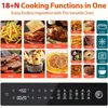 32-Quart PRO Large Air Fryer Oven| Toaster Oven Combo，with Rotisserie, Dehydrator and Full Accessories, 9pcs Toast, 1800w, Black 3