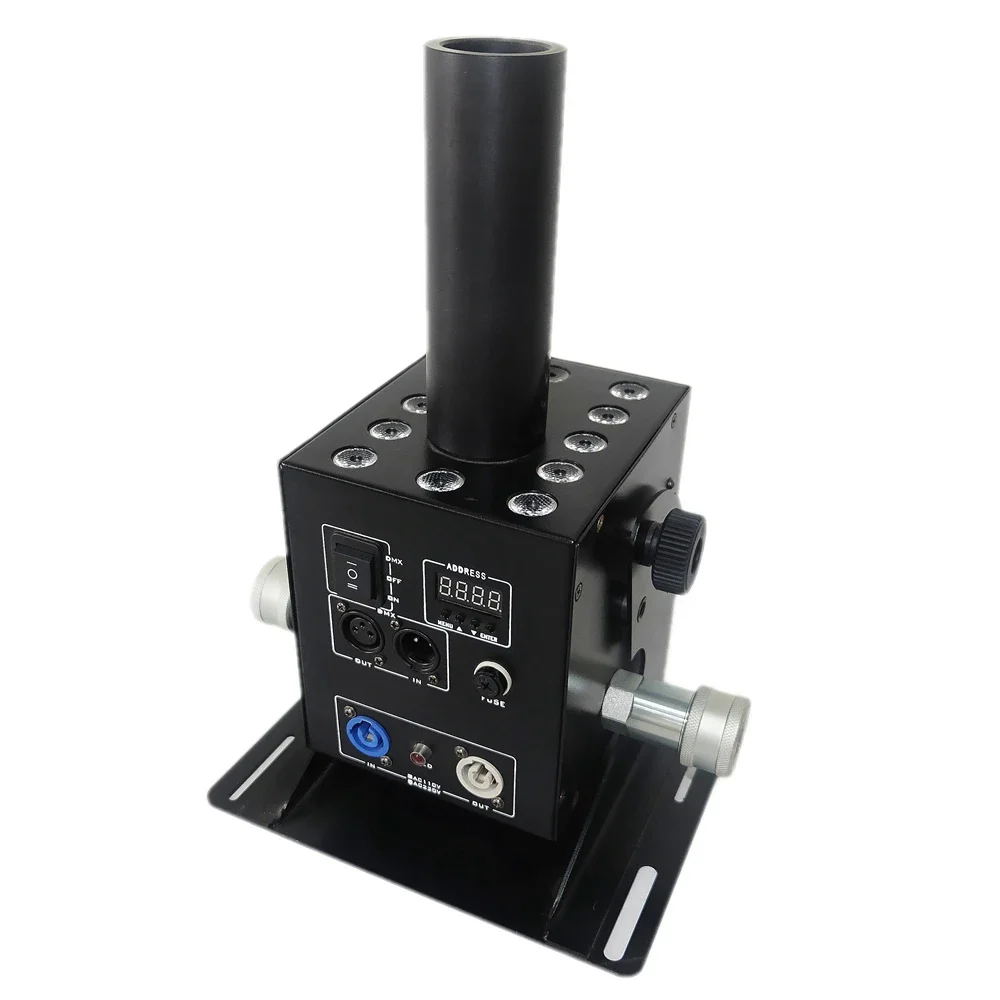

CO2 Stage co2 jet machine DMX 12x3W LED RGB 3-IN-1 Concert Event Equipment DJ Party Club Special Effect