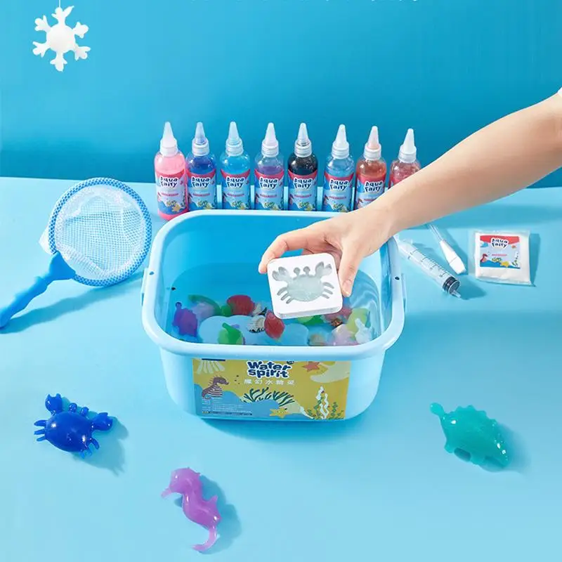 100ml Magic Water Baby Toy Ocean Mold Montessori Education Origami Magic  Water Elf Handmade DIY Material Set Children'S Puzzle