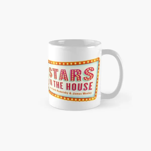 

Stars In The House Classic Mug Handle Round Tea Coffee Drinkware Image Cup Design Picture Photo Printed Gifts Simple