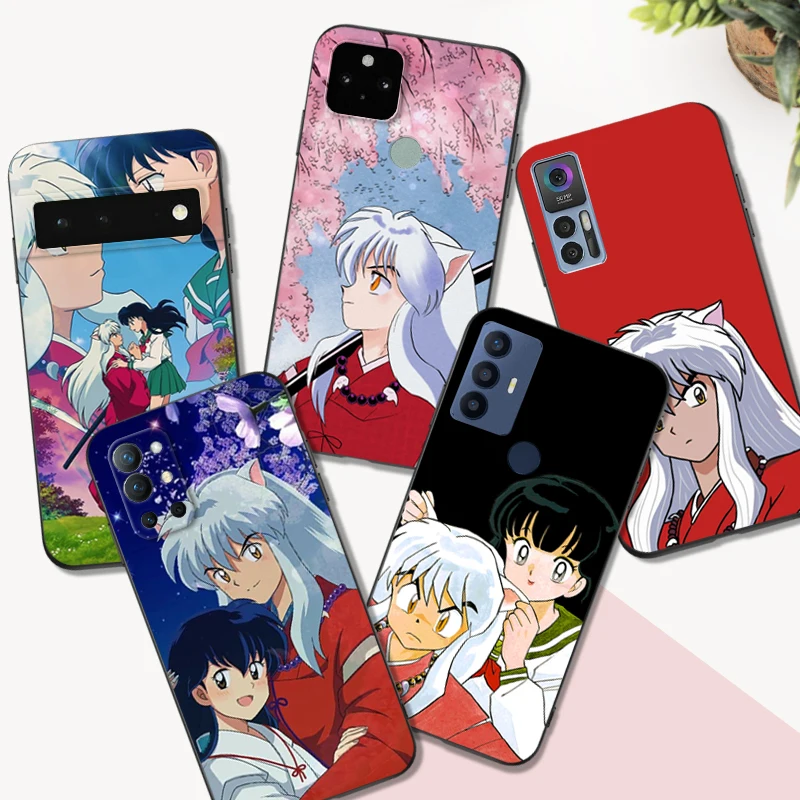 Nero Caso Di Tpu Per Tcl Telefono 20 20L 10 Lite 10L Plus Pro 20E 20R 20Se 20Xe 205 20B 20Y Yashahime Inuyasha