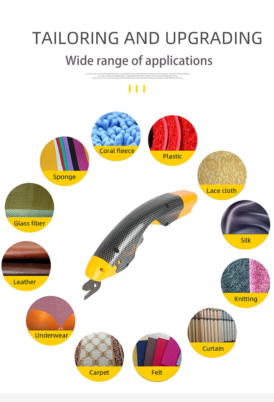 Multi- Electric Scissors, Cut Plastic Cloth Thick Paper Skin, Plastic Board, for Tailors, Clothing Factories, and Household Use 4