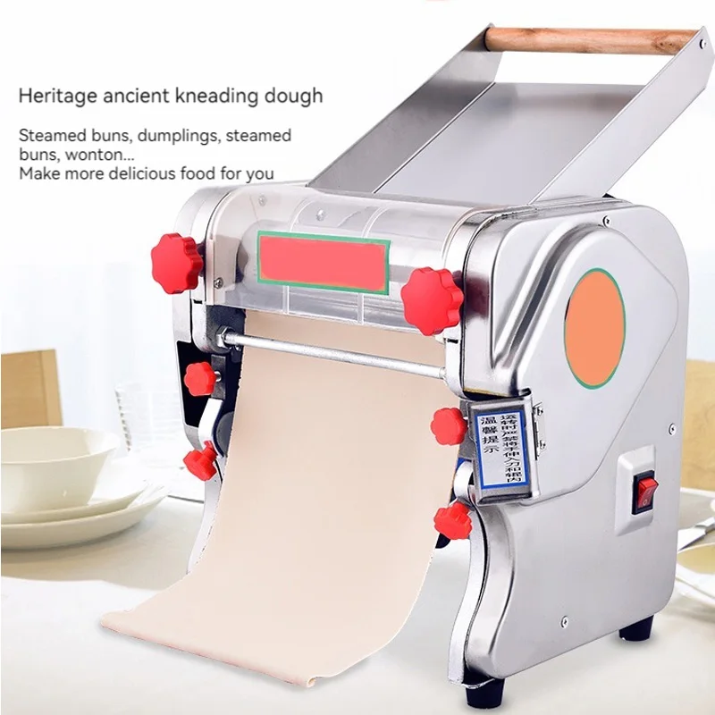 550W 220V Wide Commercial Electric Noodle Pressing Machine Macchina Per Pasta In Acciaio Inossidabile Multifunzionale Noodle Rolling