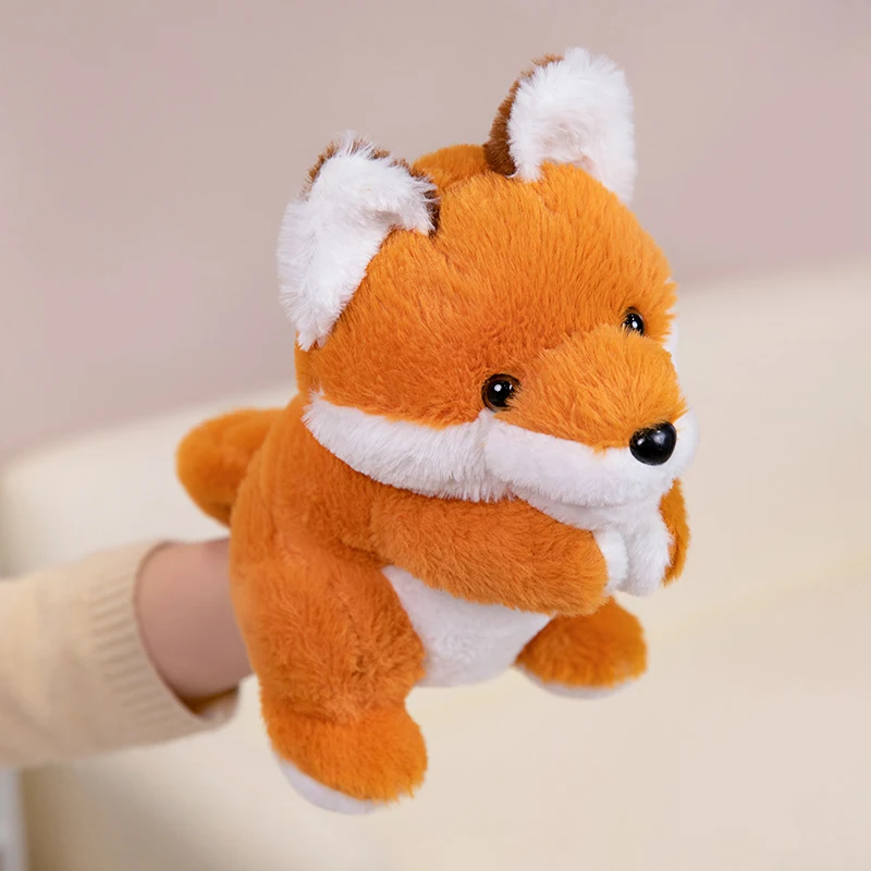 Stuffed Plush Animals Toys Hand Finger Puppet Kawaii Dolls Educational Baby Toys Learning & Education Monkey Tiger Children Gift - 5