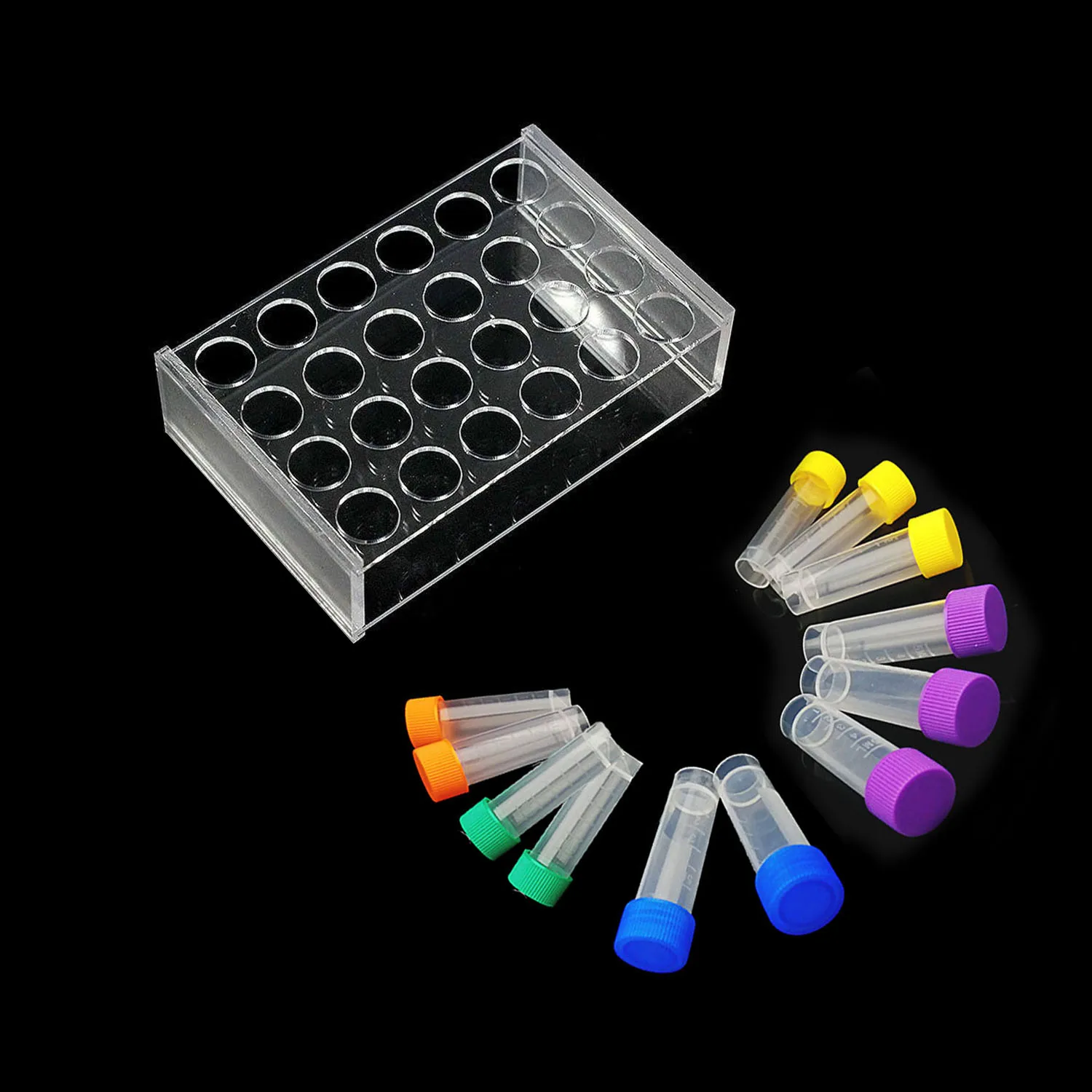 10 Pack Clear Plastic Test Tubes With Push Caps – Craft & Supply Vials