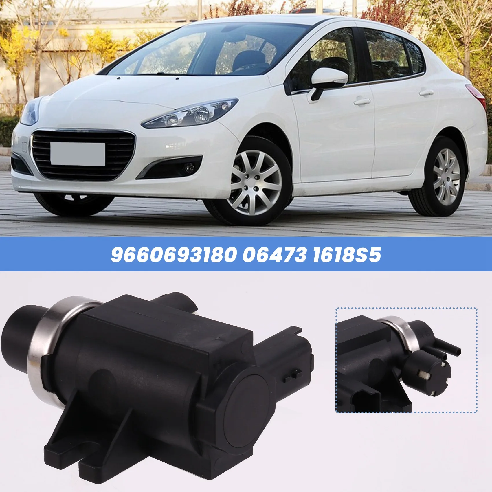 9660693180 Turbo Boost Pressure Solenoid Valve for Peugeot 308 307 Expert 2.0 Hdi 16V Citroen C4 Picasso C5 Jumpy