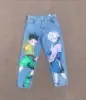 Harajuku Anime New Hunter x Hunter Graphic High Waist Jeans wide leg jeans Streetwear Y2K Jeans for Men Women Wide Trouser Pants 3
