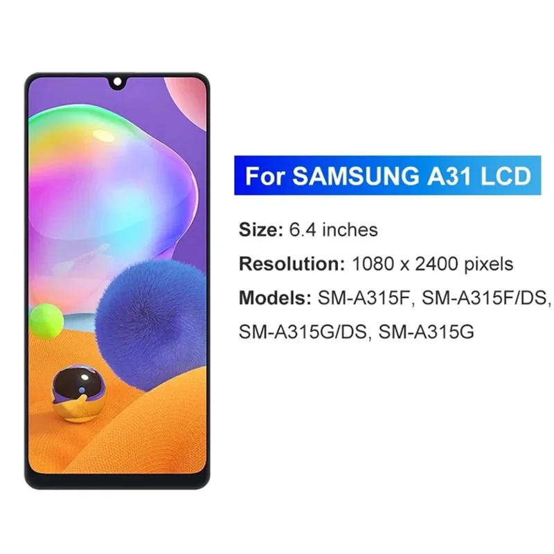 LCD Display Touch Screen Digitizer Assembly Replacement 6.4