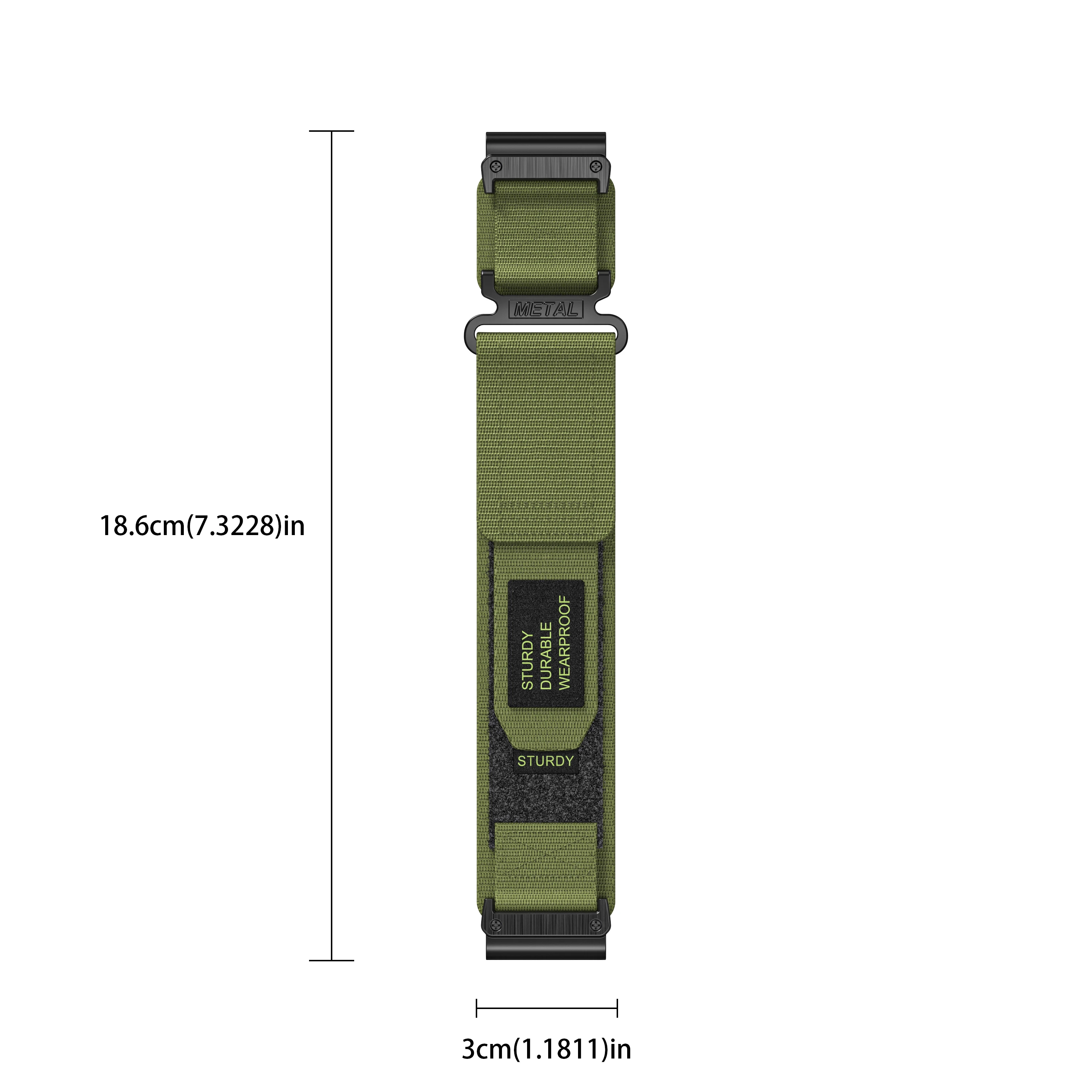Premium Nylon Quick Fit Sport Bracelet Band - 22mm/26mm Strap