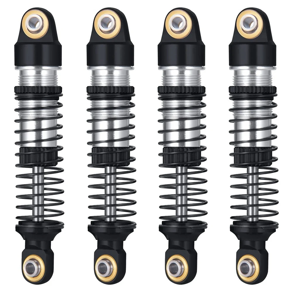 

4 Pcs for 1/18 -4M Simulation Climbing Model Car Aluminum Alloy Can Be Filled with Oil,Black