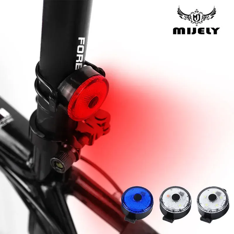 New Creative USB Charging Bicycle Tail Light Night Riding Equipment Accessories Mountain Bike Outdoor Cycling Tail Light