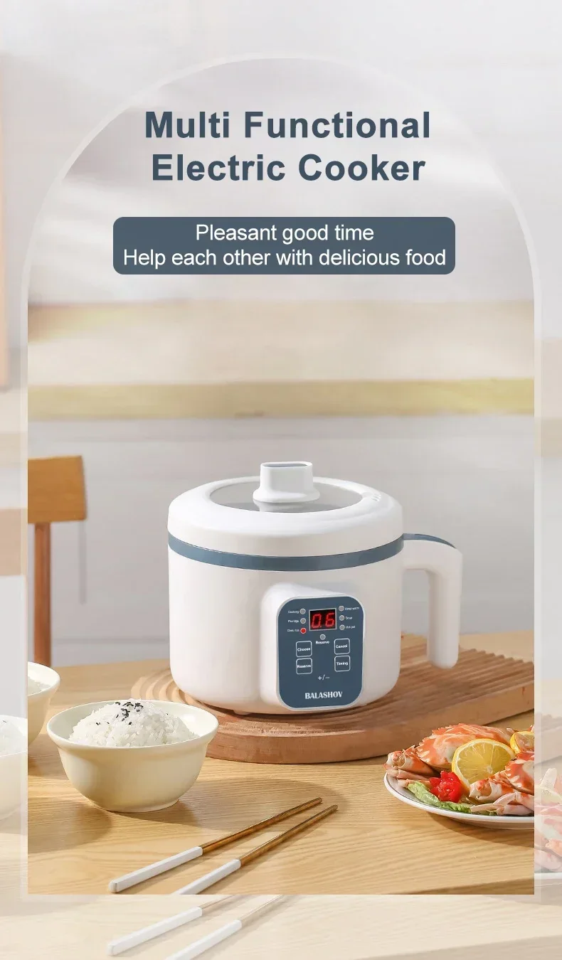 Description Picture 3 of itemMini Electric Rice Cooker Household Multicooker Steamer Single/Double Layer Rice Cooker Auto Rice Cooker Appliances for Kitchen