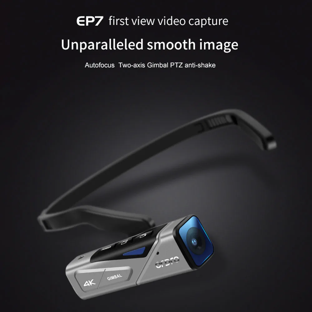 EP7 Head Wearable 4K 60fps Video Camera First Person View Hands