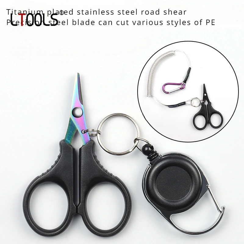 

Mini Fish Thread Scissors Carbon Steel Ring Less Hook Groove Small Shear Stainless Steel Fishing Scissors Fishing Accessories