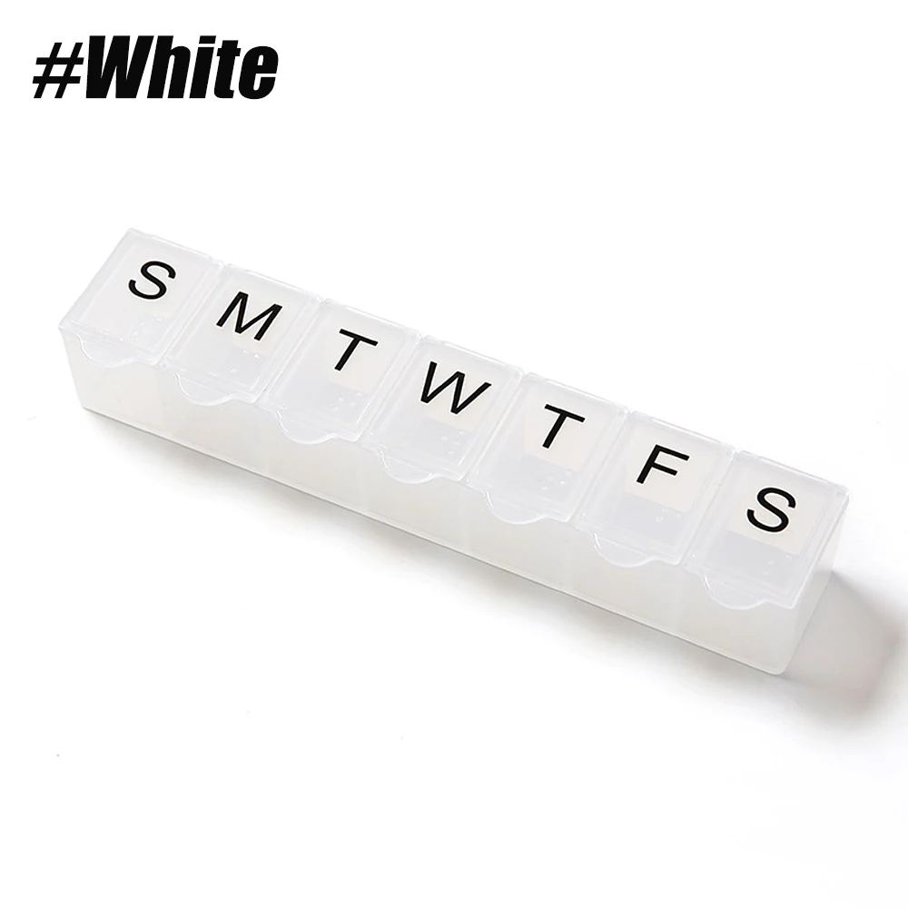 Weekly Pill Organizer, 7-Day Easy-Open Medicine Container