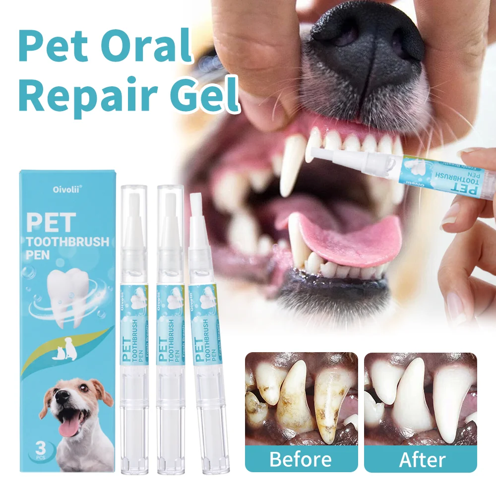 Stylo Nettoyant pour Dents d'Animaux avec Brosse Douce | Animorah