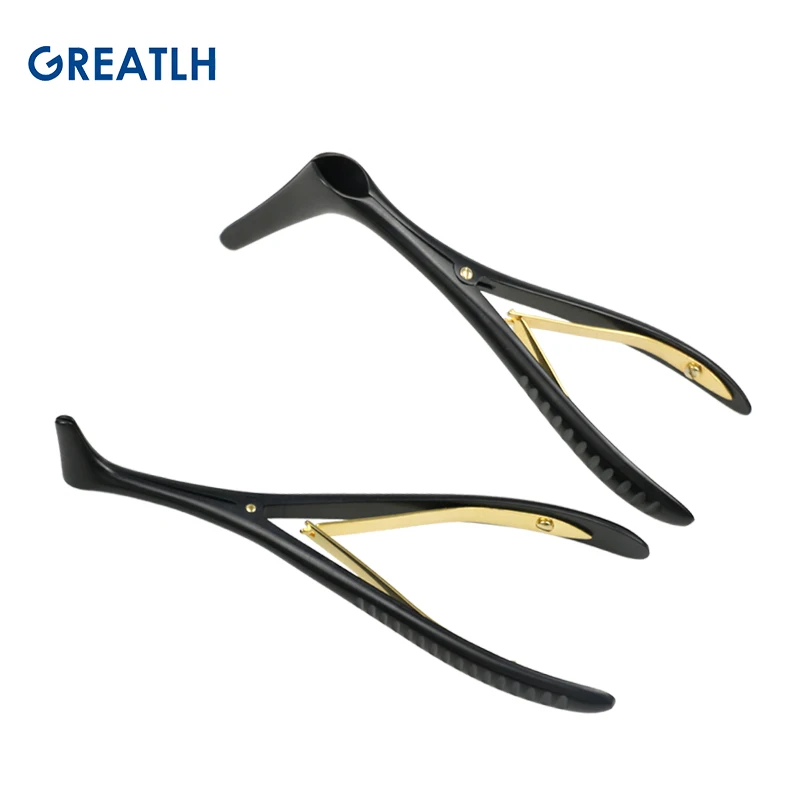 14cm/15.2cm Medical Nose Mirror Ear Canal Dilator Nasal Expander Nasal Speculum Forceps Nose Pliers Black Handle veterinary surgical instruments