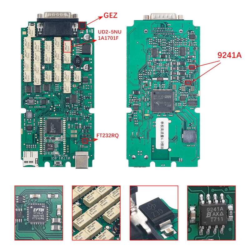 PCB Single Board TCS Multidiag PRO+ Bluetooth 4.0 FW 3201 NEC Relay OBDII Scanner V.11 Car Truck Diagnostic Tool obd2 scanner obd car detector truck diagnostic tools