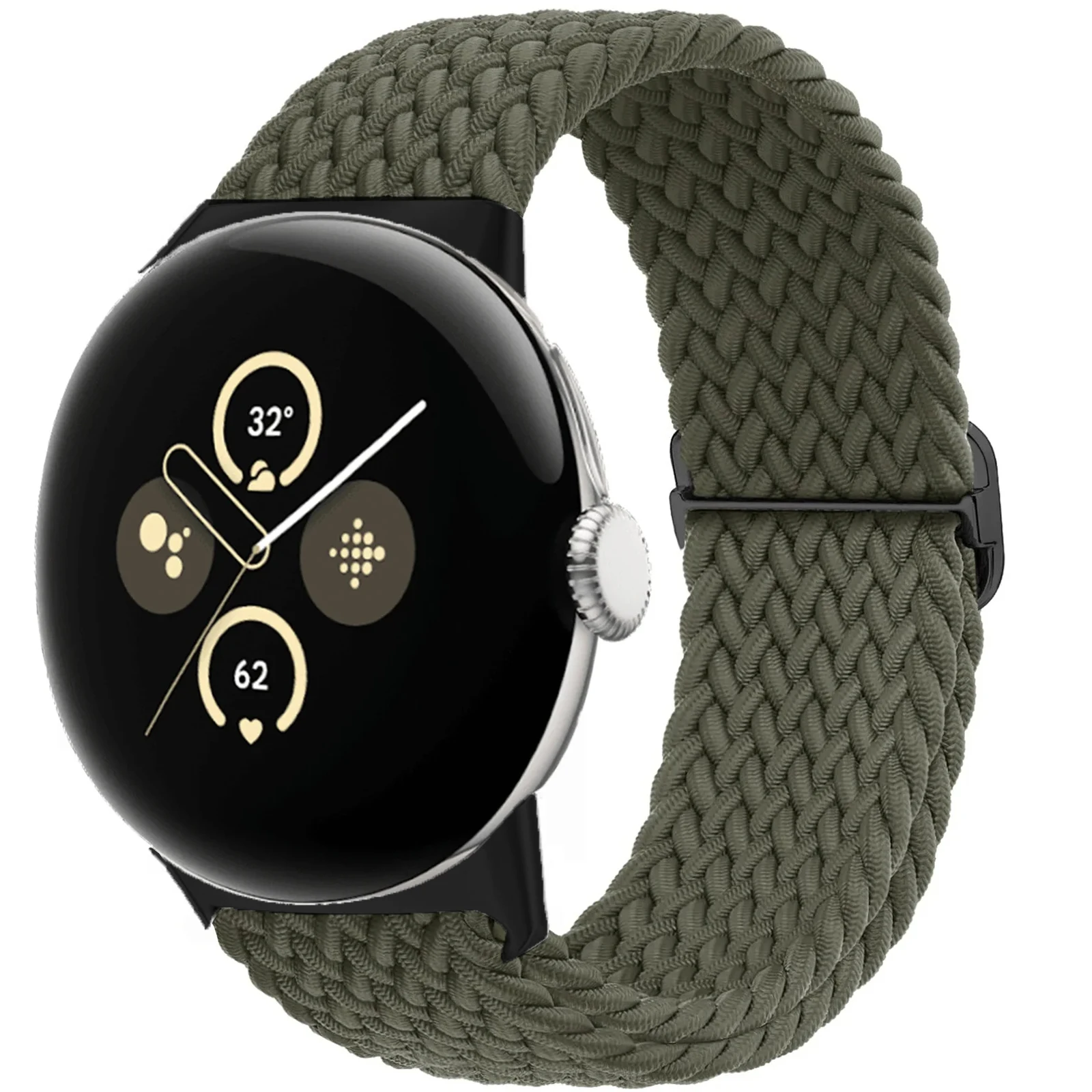 

Braided Solo loop Strap for Google pixel 2 band Accessories Smartwatch Elastic Adjustable Nylon belt bracelet Pixel Watch bands