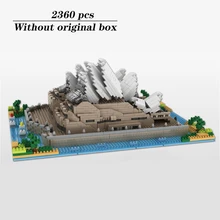

World Famous Building Series Sydney Opera House Building Blocks 3D Model Diamond Particles Children Toys Valentine's Day Gifts