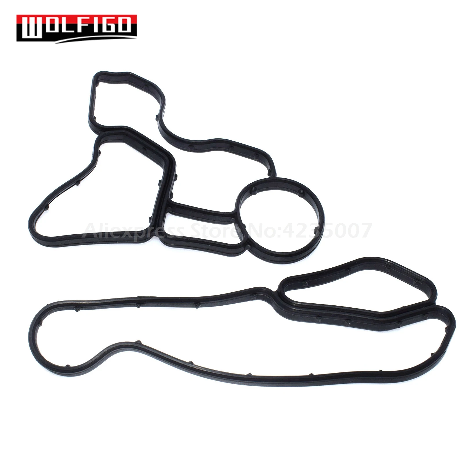 5 Sets Oil Filter Housing Gasket Cooler Seal Rubber Set 11428637820 11428637821 For BMW E60 E61 E81 E90 E91 525i 11427525335