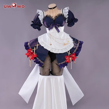 In Stock UWOWO Mona Cosplay Maid Costume Game Genshin Impact Cosplay Fanart Exclusive Mona Maid