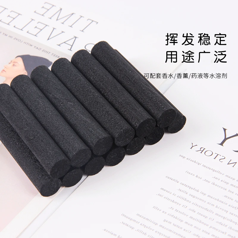 15CMX15MM Home Fragrance Black Thicken Fiber Rattan Sticks Essential oil Diffuser Sticks Home Decor DIY Reed Diffuser Sticks