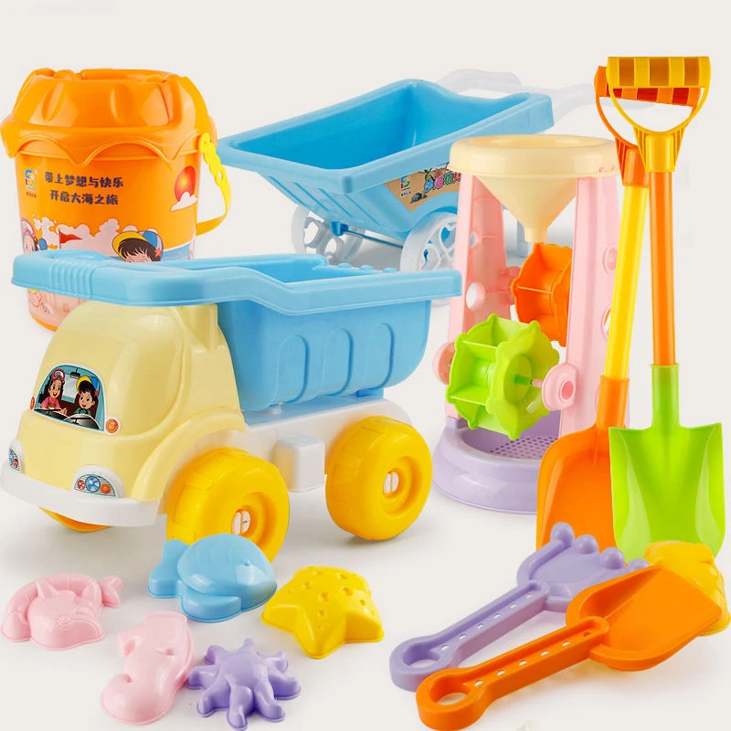 

Outdoor Sandbox Toy Beach Toy Set for Kids with Mesh Bag for Kids Children Teens Adults Family Fun Mesh Toy Bag for Toddlers