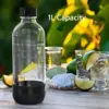 1L Soda Carbonating PET Bottle Black and White Color Best for Bottled Drink 2