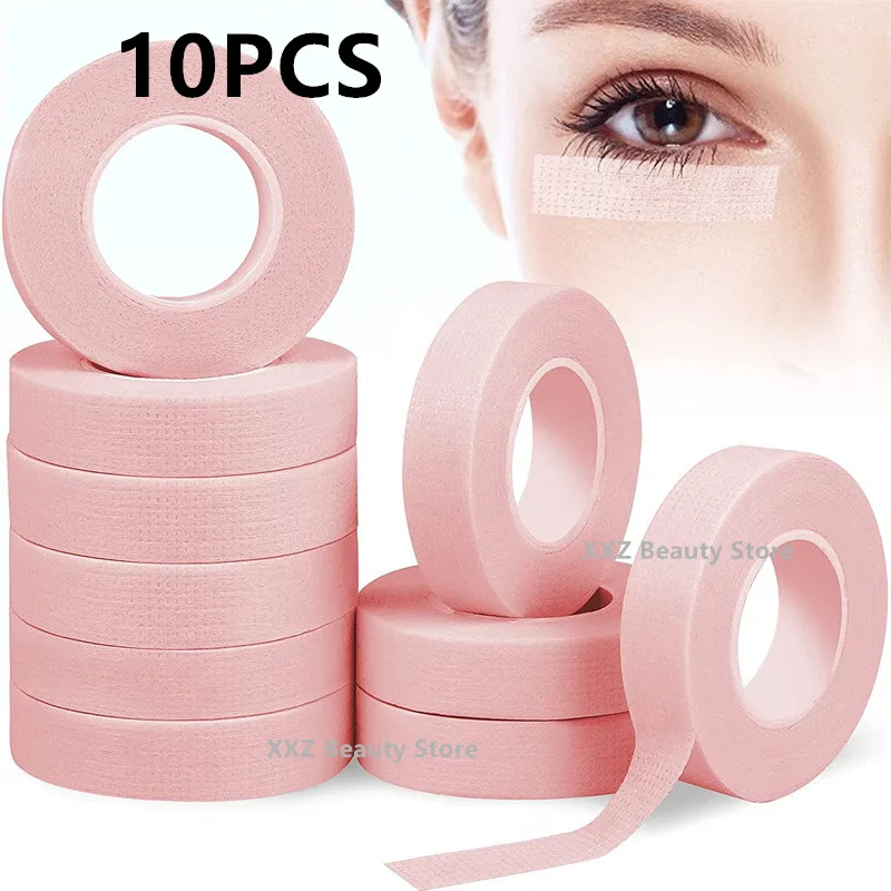 1/10PCS 1.25x9M Colorful Eyelash Extension Tape Under Eye Patches Micropore Tape Lashes Tape Sensitive Skin Using Wholesale