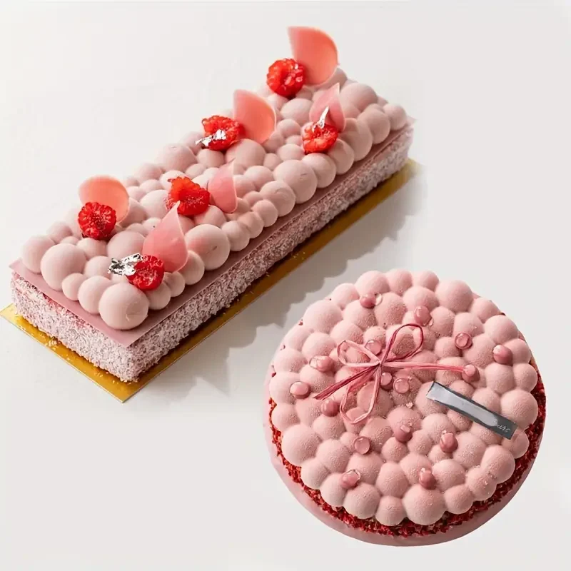 Creativity Round Cake Silicone Baking Pan For Pastry Mold Tart Ring Pie Chocolate Mousse Dessert Baking Decorate Party Bakewar