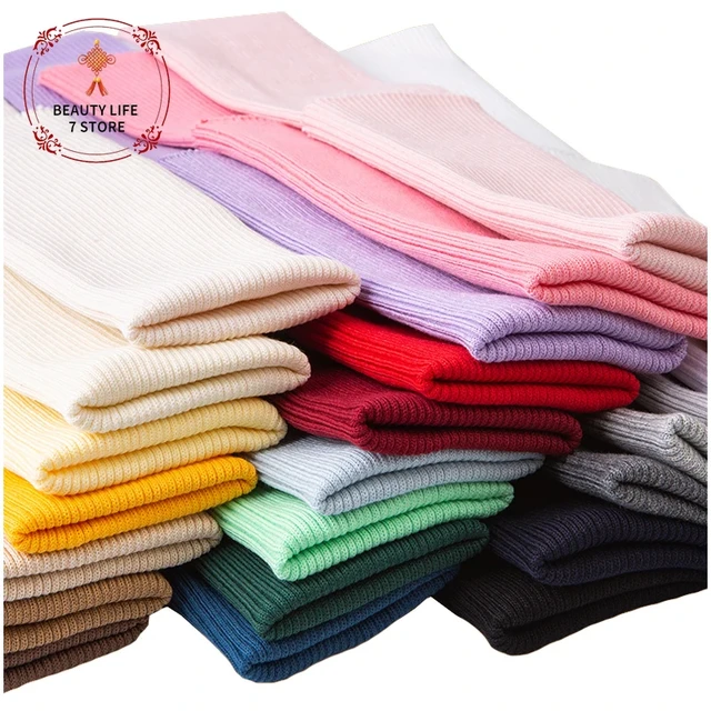 40cm*80cm Thicken Cotton Knit Fabric Ribbing Fabric For Diy Sewing Jacket  Down's Cuff Hem Collar - Fabric - AliExpress