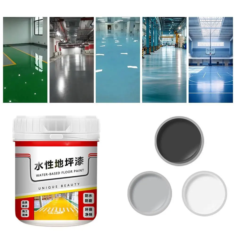Quick-Dry Anti-Slip Water-Based Floor Paint Gold Silk Waterproof Epoxy Floor Paint Water-Based Garage Epoxy Pa