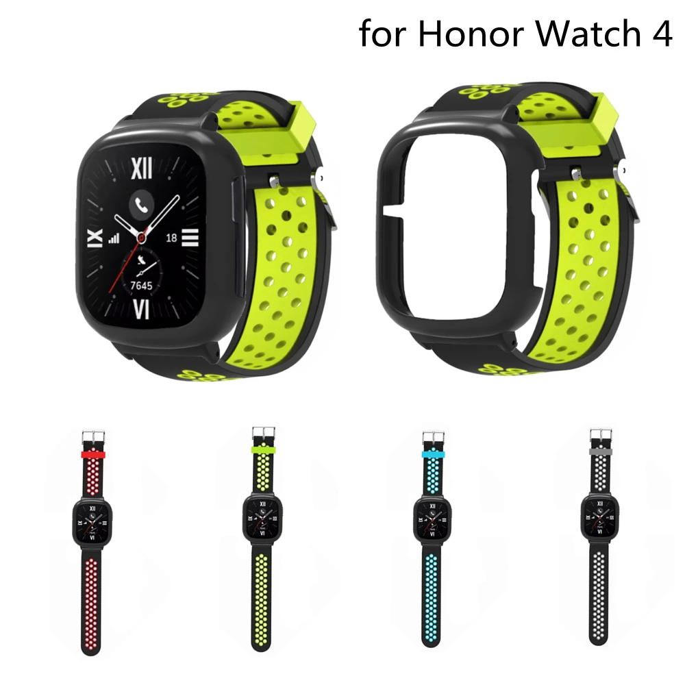 

Ремешок силиконовый для Honor Watch 4, сменный спортивный браслет для Honor Watch 4, аксессуары для ПК