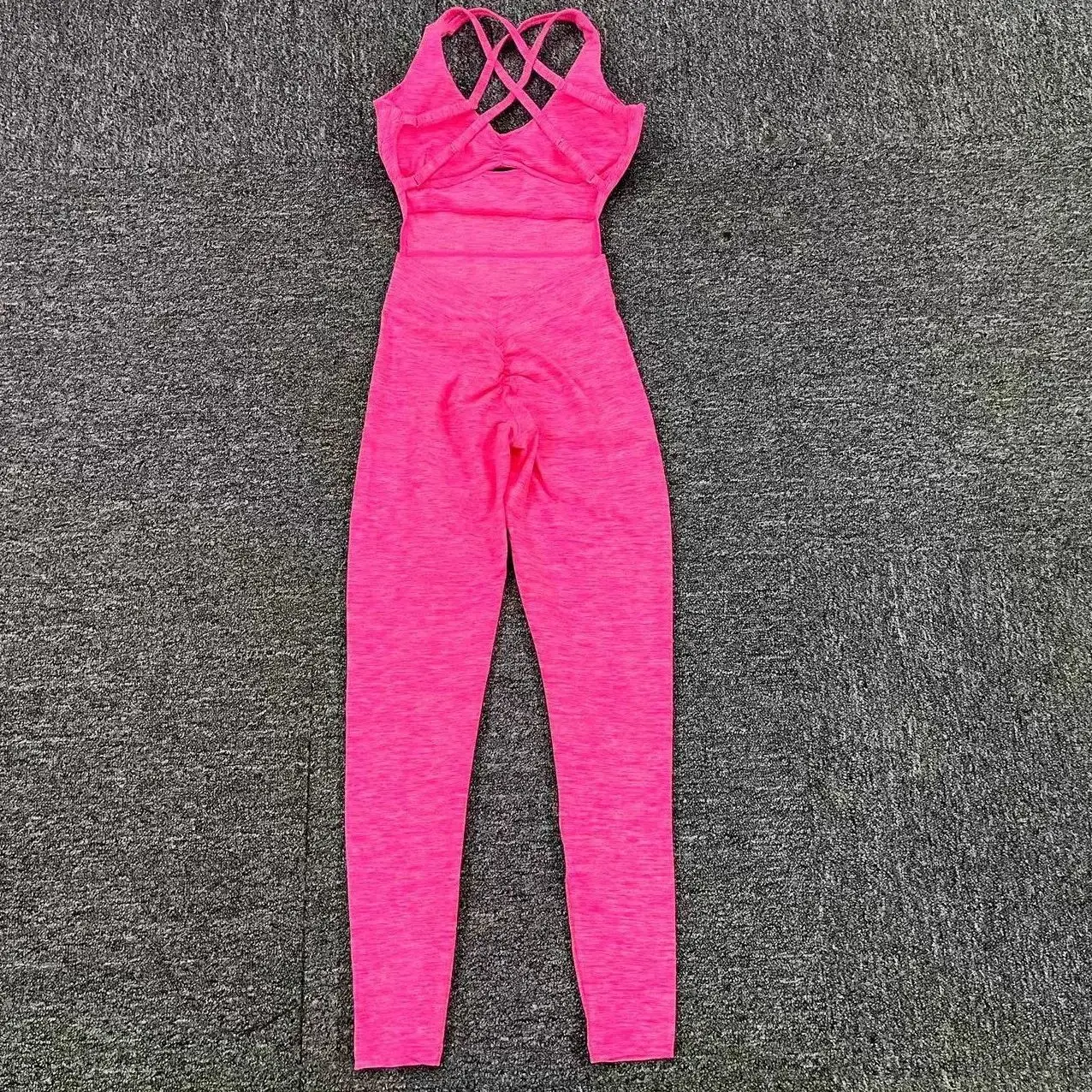 Spring and Autumn New Spicy Girl Fashionable Sports Style Back Cross Adjustable Shoulder Straps Yoga Hip Lift Fitness jumpsuit