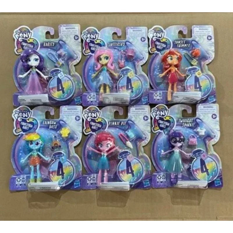 Y My Little Pony Figure Rare Twilight Sparkle Rainbow Dash Fluttershy Rare Spike Ornaments Cambia Vestiti Giocattolo