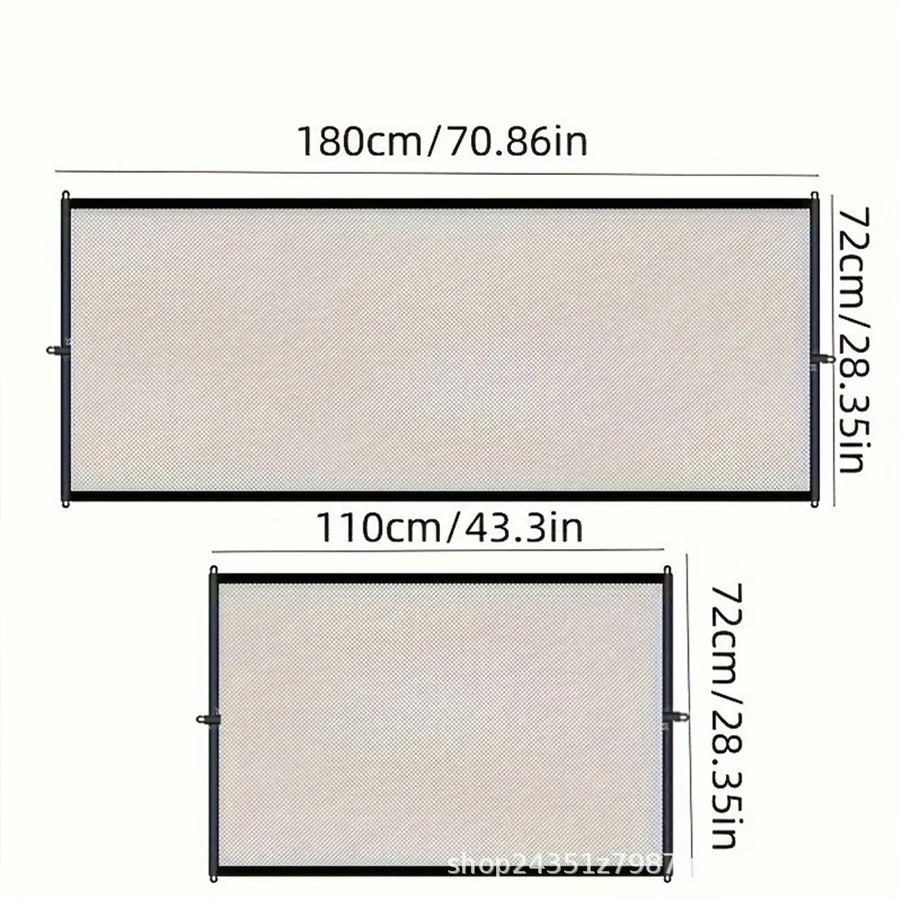 Sturdy Pet Safety Barrier: Fine Mesh Indoor Fence for Balcony and Deck Protection