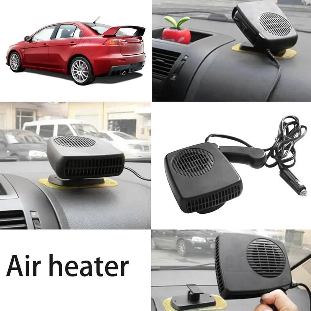 200W 12V/24V Portable Fan 2 IN Coog 1 Heater Electric Auto Car Windshield Anti-Fog Heating Defrost_voghion.com