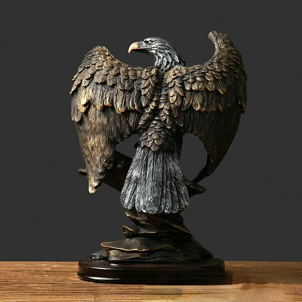

American Dapeng Wings Eagle Resin Crafts, Grand Opening Gift, Home Wine Cabinet Decoration, Grand Exhibition, 26cm