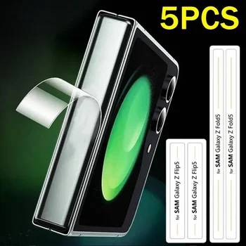 5/1Pcs Hinge Protector Film For Samsung Galaxy ZFlip 5, 6/Fold 5, 6 Anti-Scratch Protective Border Sticker ZFlip 6 Hydrogel Films