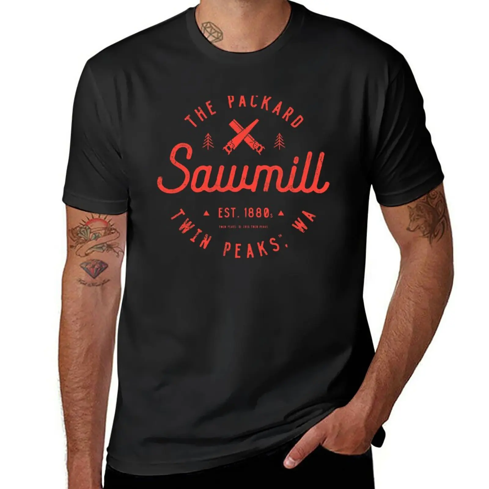 

The Packard Sawmill, Twin Peaks T-Shirt plain kawaii clothes tees Men's cotton t-shirt
