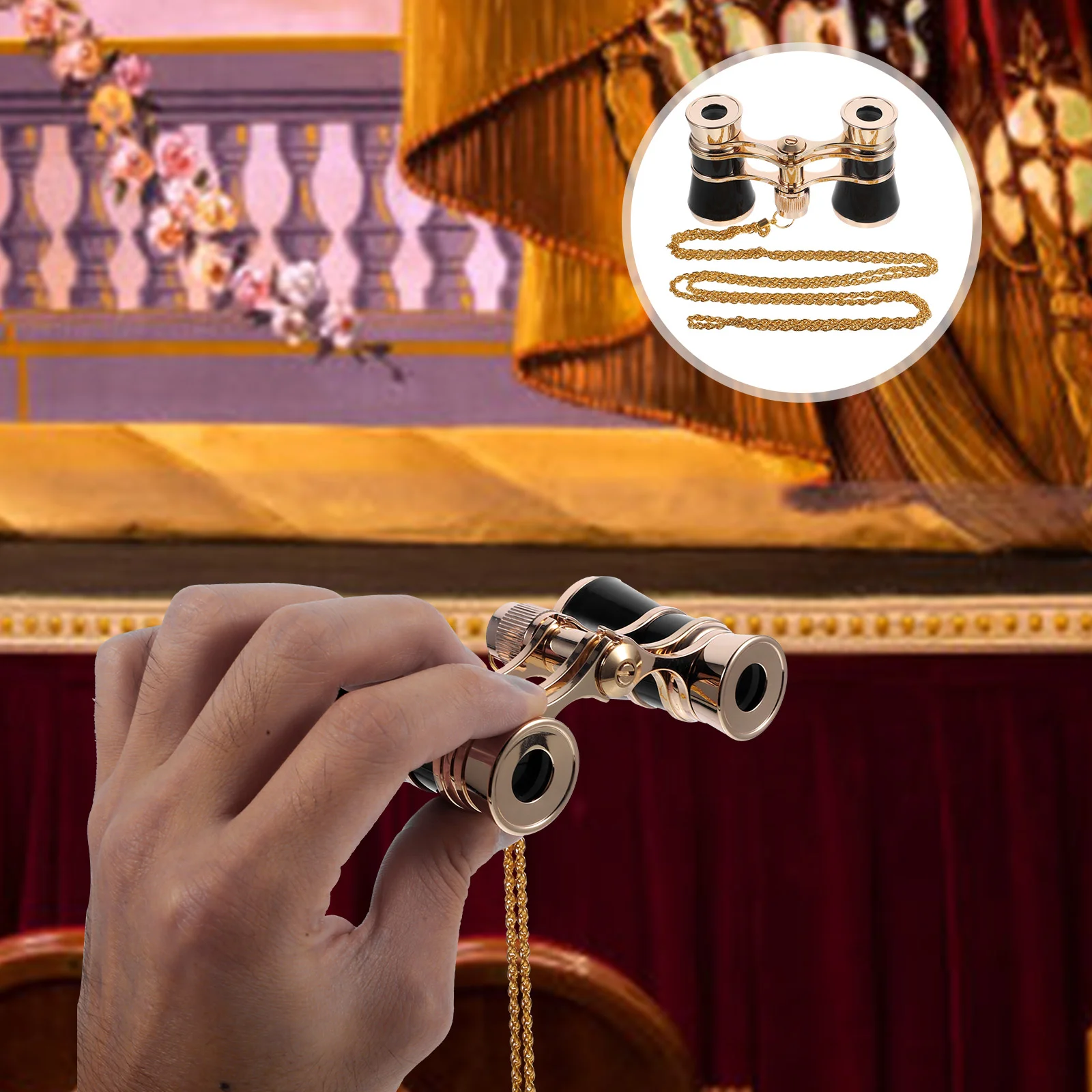 

Очки женские для путешествий, телескоп с цепочкой