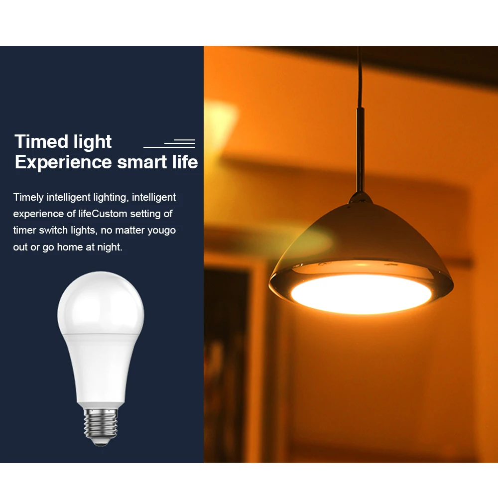 Smart WiFi Dimmable Color-Change LED Light Bulb with App & Voice Control