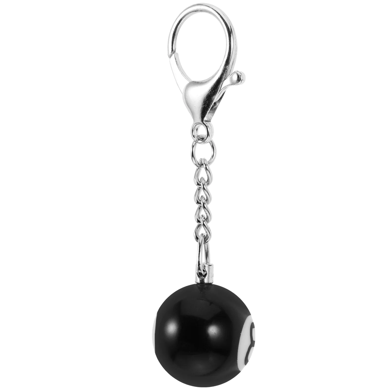 Billiard Keychains Keyring Colored Billiard Ball Pendant Delicate Sports Themed Keychain 6pcs sports elements keychains decorative souvenir keychains colored table tennis elements keychains