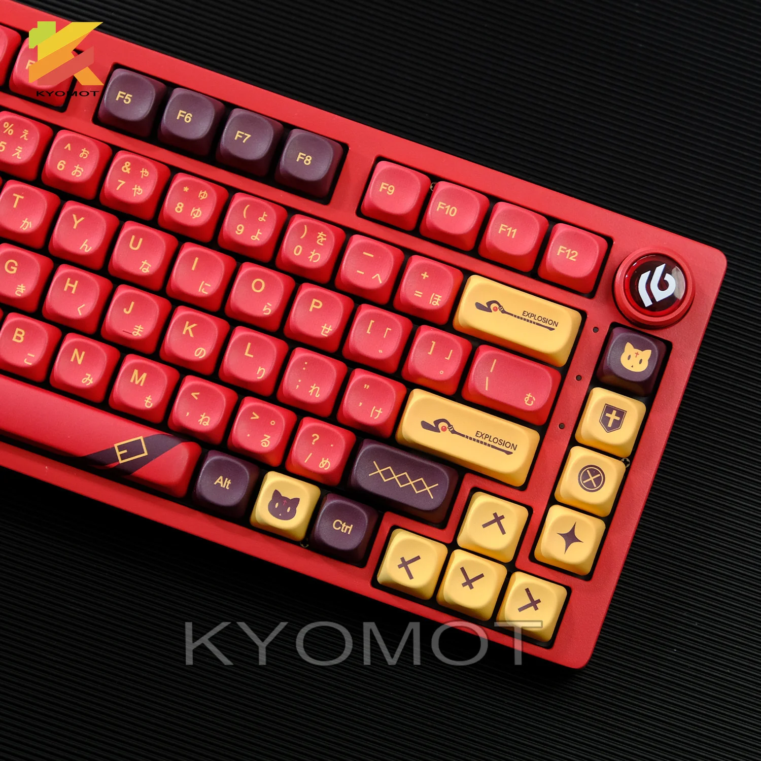 KTOMOT 125키 코노사바 메구민 키캡 XOA 프로파일 염료 서브 PBT 애니메이션 키캡 (체리 MX 스위치 DIY GMK 기계식 키보드용)