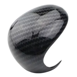 Premium ABS Car Shift Knob Protection Cover Gear Head Shift Collars (Carbon fiber black)